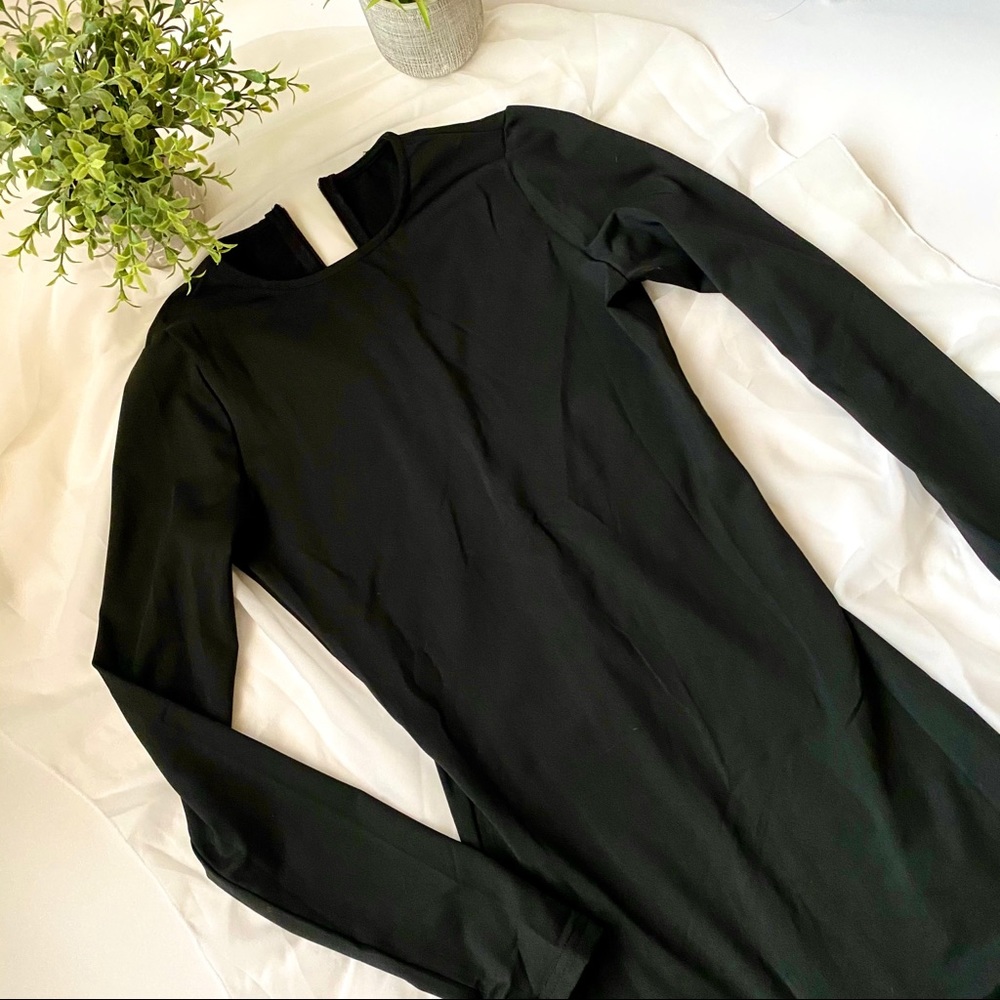 Black long sleeve jumpsuit